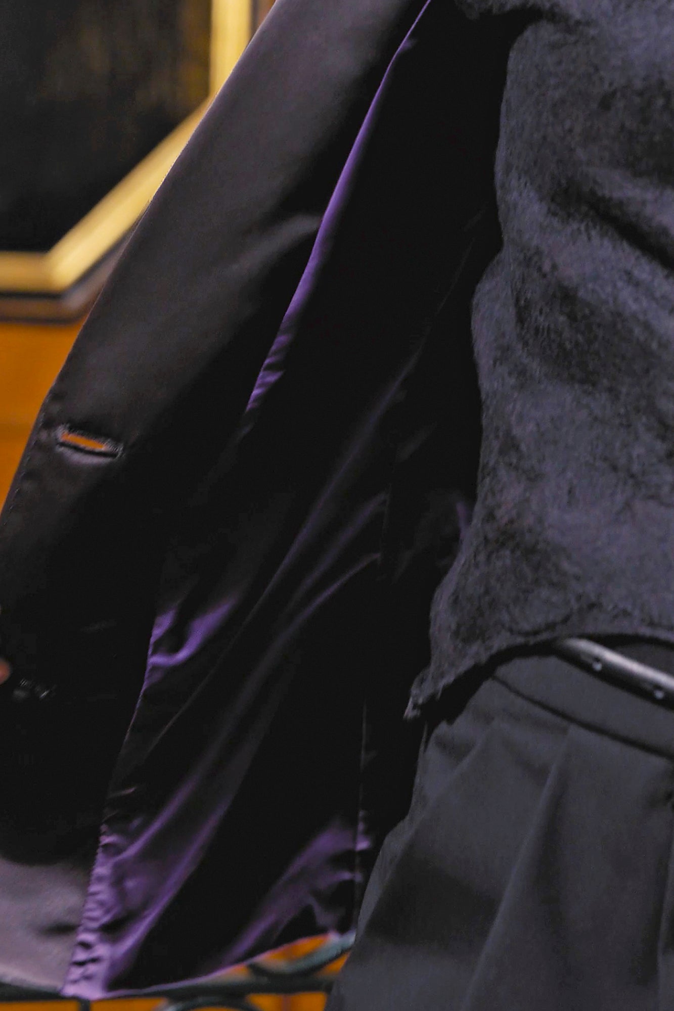 Blazer Jacquard Nero