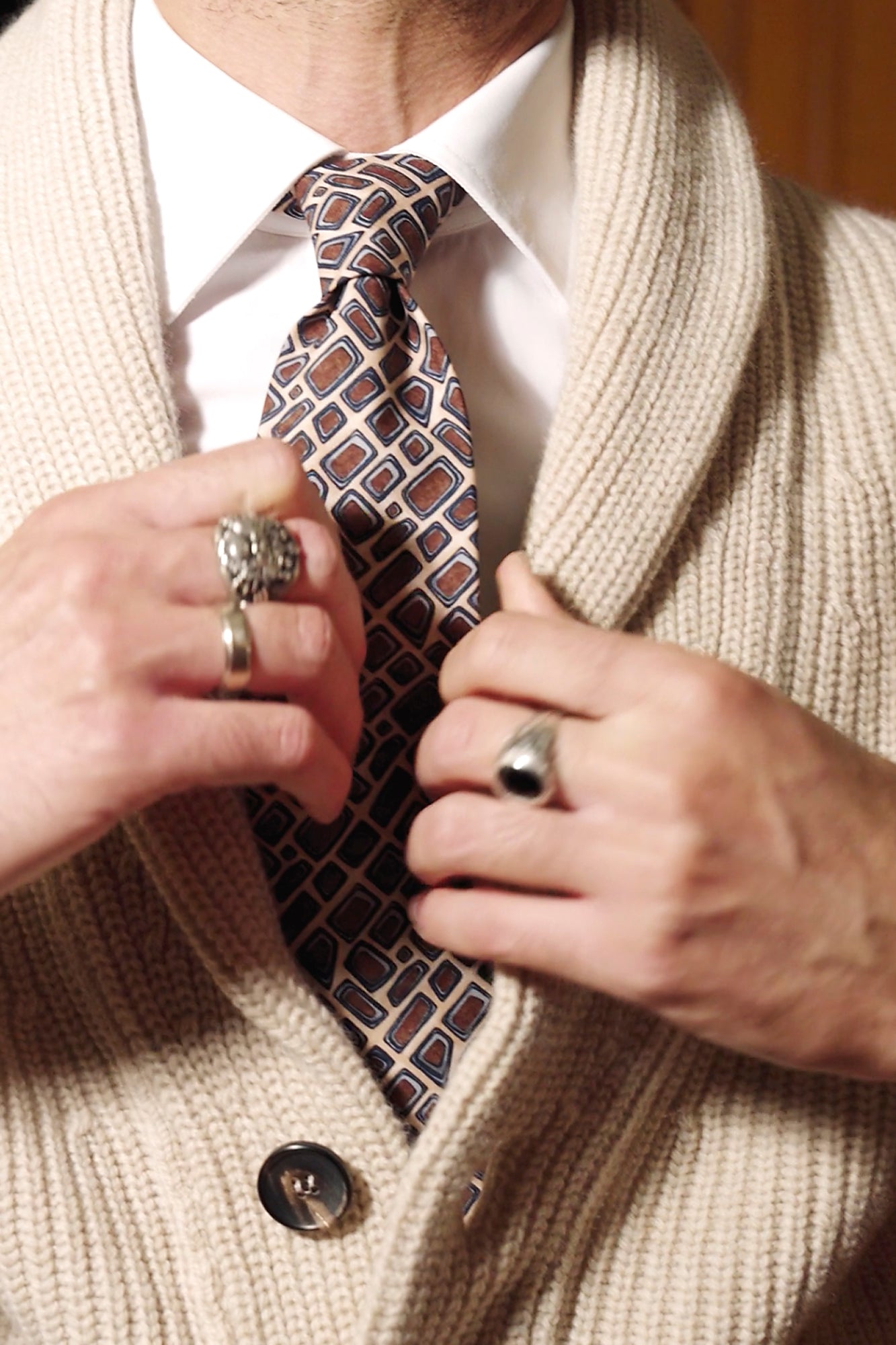 Cardigan Collo Sciallato