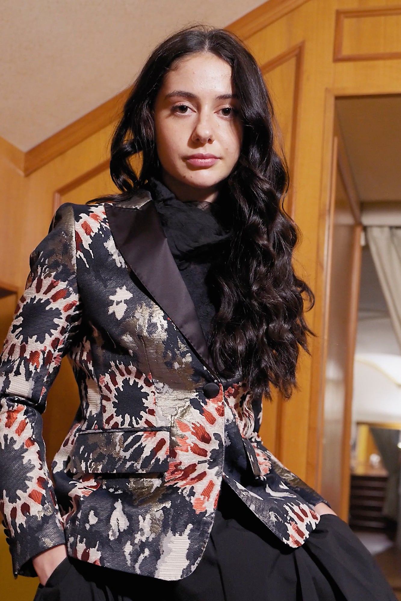 Blazer Jacquard Multicolore