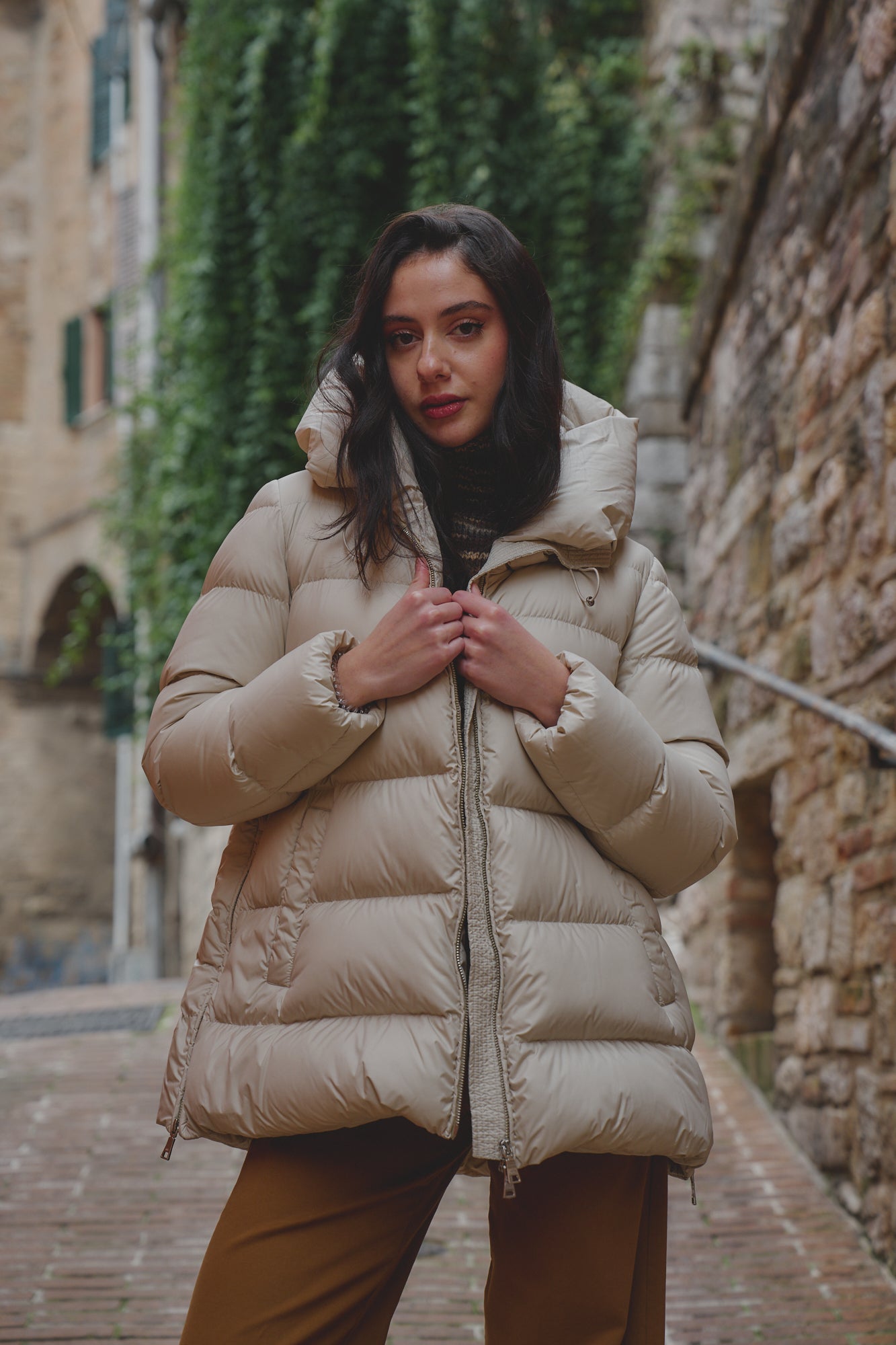 Piumone Trequarti Beige